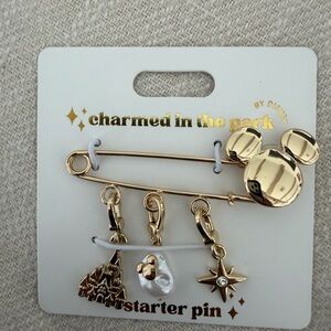 Disney Gold Mickey Mouse Charm brooch